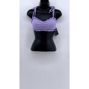 HOLLISTER Womens Cottagecore Purple Swim Top SZ S